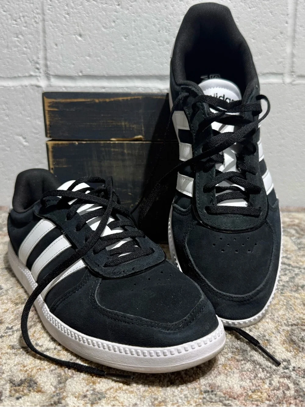 adidas Black & White Low-Top Sneakers